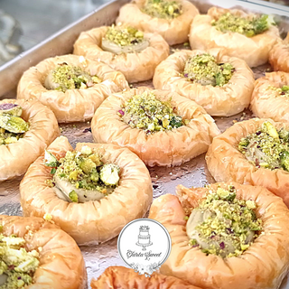Baklava Con pistacho y Crema de pistacho (1 Ud)