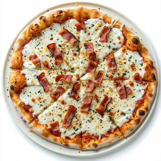 Pizza Carbonara  medie