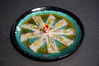 74. Carpaccio hamachi