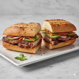 Baguette De Cerdo A La Plancha