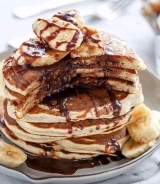 Pancake nutella banane
