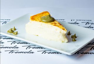 Tarta de queso con pistacho