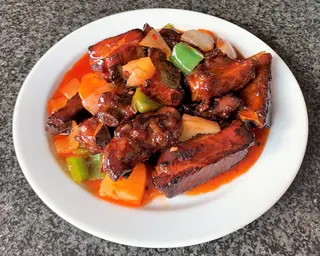 Costillas de cerdo agridulce