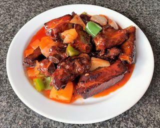 Costillas de cerdo agridulce