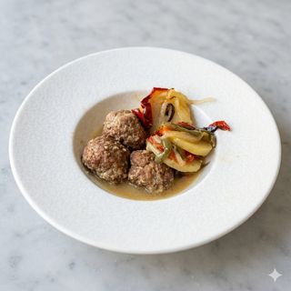 Albóndigas En Salsa De Almendras
