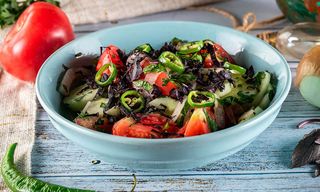 კიტრი-პომიდვრის სალათი