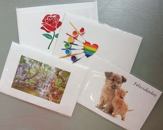 Tarjeta con motivo especial.