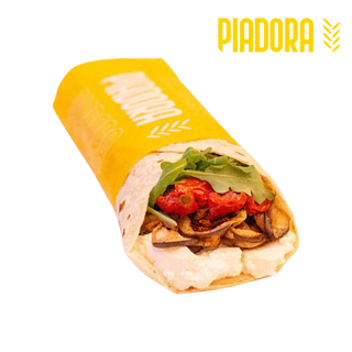 Ricotta, melanzane grigliate, pomodorini secchi e rucola