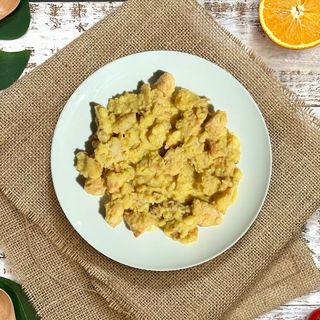 Pollo al curry di mandras con patate