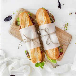 Bocadillo vegetal pollo