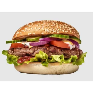 Beef Burger with Fries