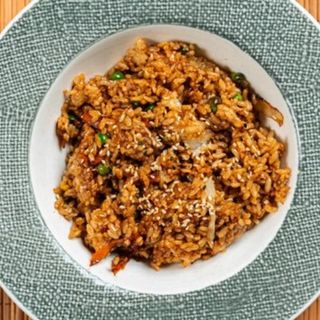 Pirinač sa jajima i povrćem