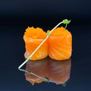 155. Gunkan tobiko sake - 2 pezzi