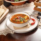 Bors de cartofi cu costita afumata