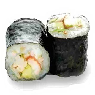Maki Aguacate y Gamba, 8 Piezas