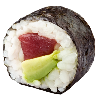 37P. Futomaki Atún Con Aguacate Y Salsa Picante