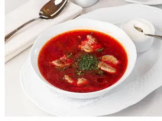 Класичний український борщ з курочкою або телятиною, або грибами