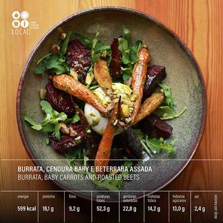 Burrata, Mix Cenouras Baby & Beterraba