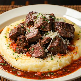 Berbecut la ceaun cu mamaliguta