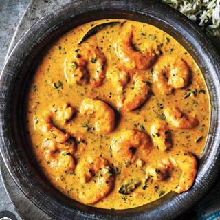 Gamba Curry Con Arroz