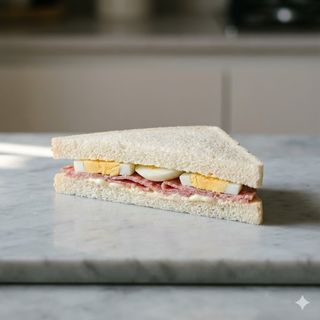 Tramezzino uova e salame