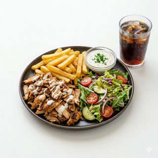 Menú Plato Combinado De Carne De Pollo