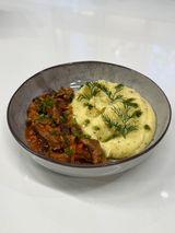 Телятина по-домашньому з трюфельним пюре