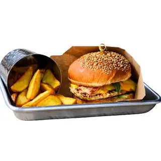 Hamburguesa de la casa de pollo