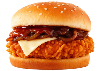 HFC Sweet Onion Cheese Burger