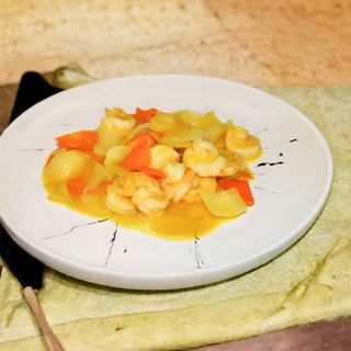 A133. Gamberi al curry*