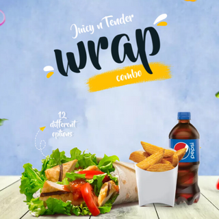 Menú Wrap +patatas+bebida 