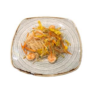 Spaghetti di riso con gambero.