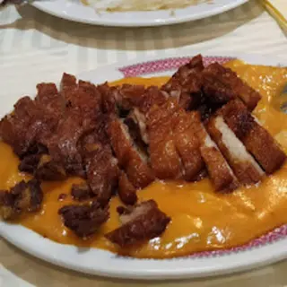 Pato al curry rojo
