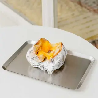 Bagel de Ovo, Bacon e Cheddar