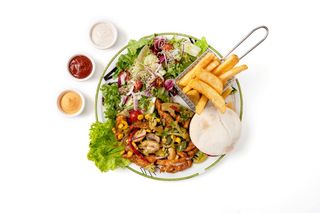 Shoarma drobiowa z warzywami