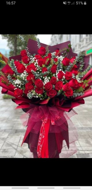 Bouquet di 29 rose rosse