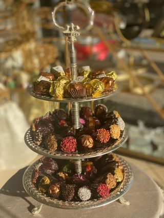 Serviteur Trio En Bronze Massif 2kg