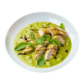 Pollo Con Salsa De Curry Verde