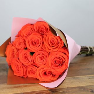 Bouquet di rose arancioni