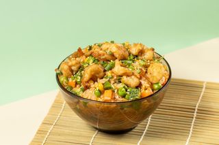 ბრინჯი კრევეტებით 