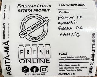 Fresh Rețeta Proprie cu Ananas si Lămâie 