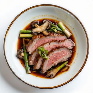 88.Pato con bambú y setas china