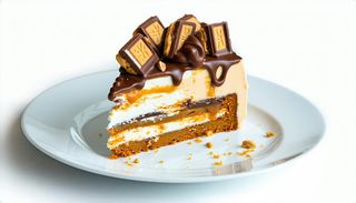 Snikers ice cream cake