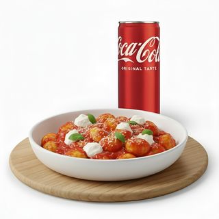 Gnocchi alla sorrentina + Lattina Coca-Cola