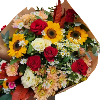 Bouquet di fiori misti gold
