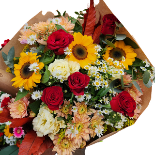 Bouquet di fiori misti gold