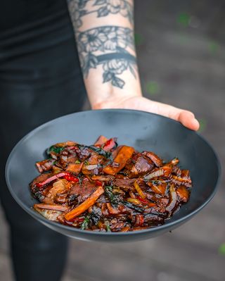 Tajska bazylia z kaczką