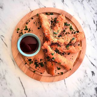 Camarão crocante com sweetchili