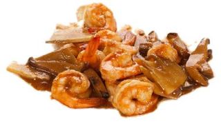 433 Gamberi con bambù e funghi