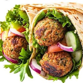 Menu piadina falafel